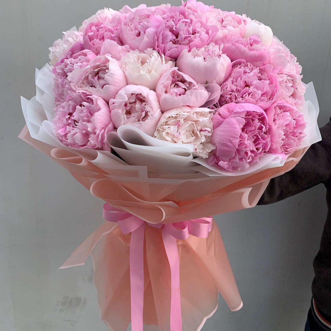 Wondrous Pink Peonies Bouquet