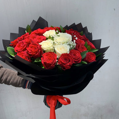 Fiery Red Blossoms Bouquet