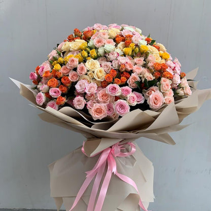 Rainbow of Love Roses Bouquet