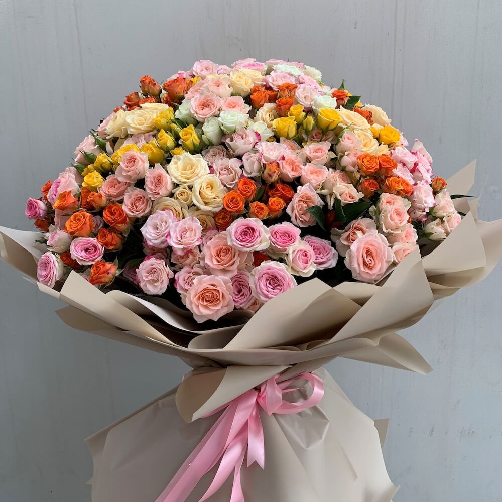 Rainbow of Love Roses Bouquet