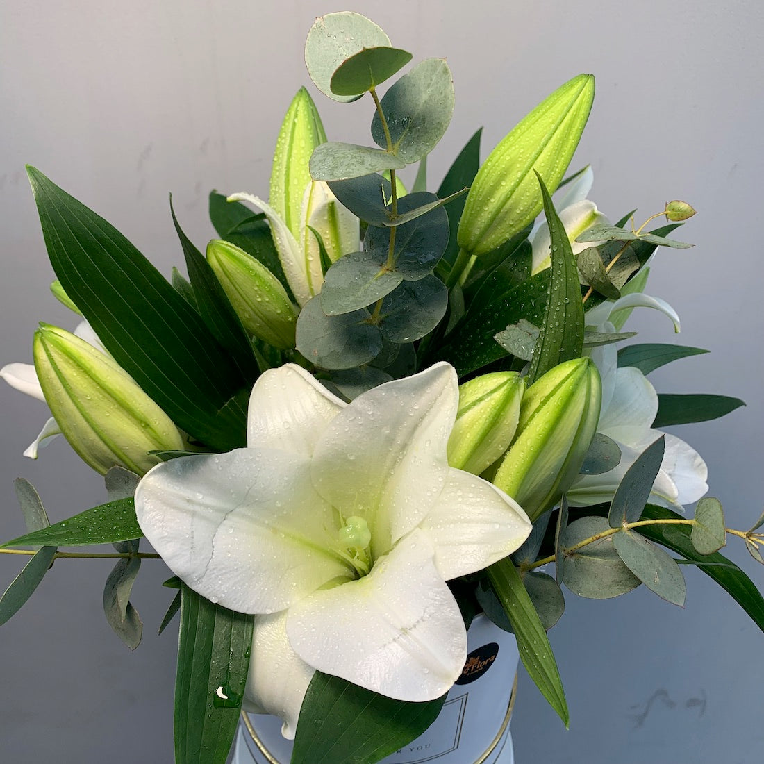 Summer Splash White Lily Arrangement