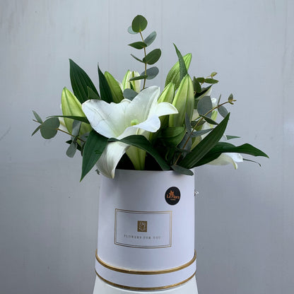 Summer Splash White Lily Arrangement