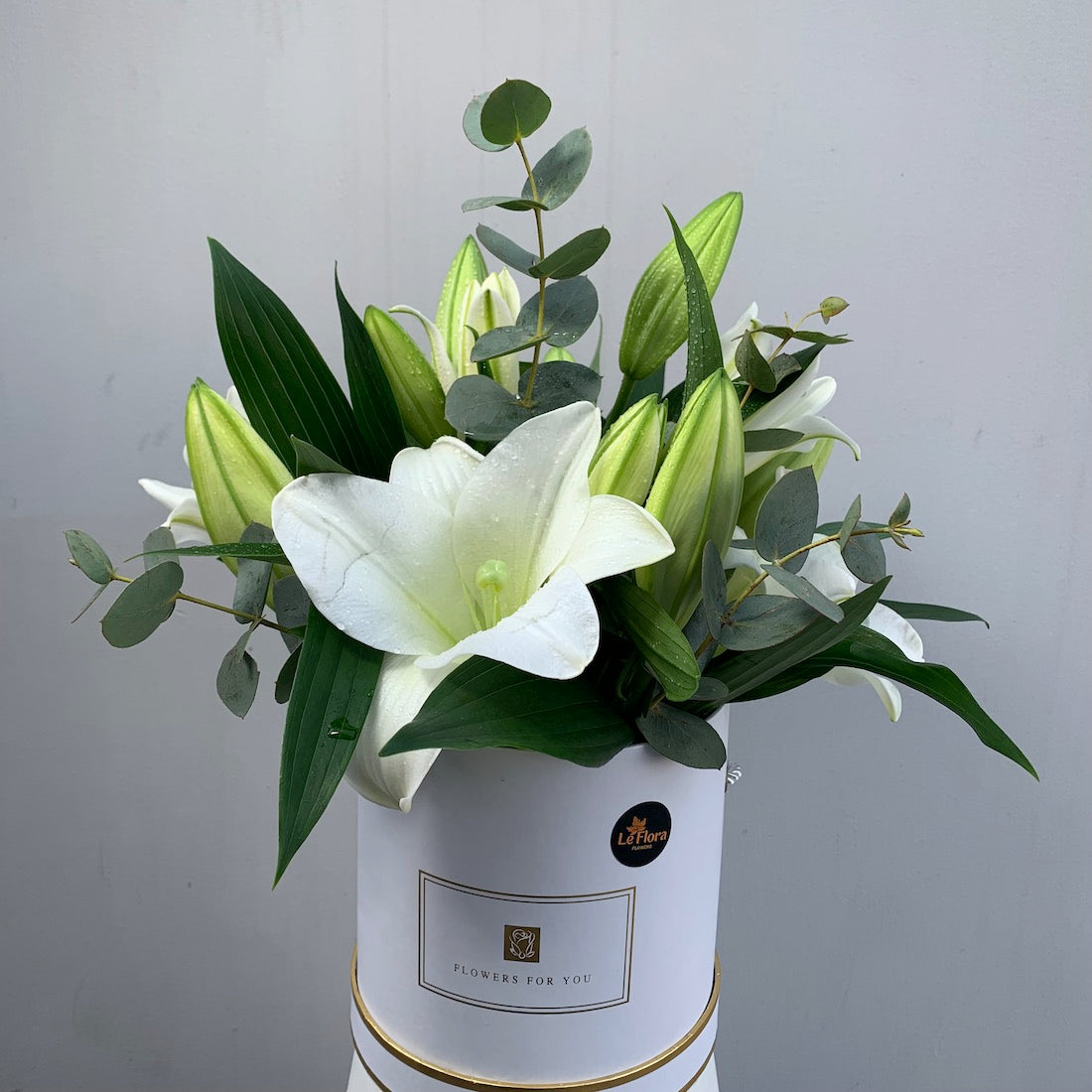 Summer Splash White Lily Arrangement