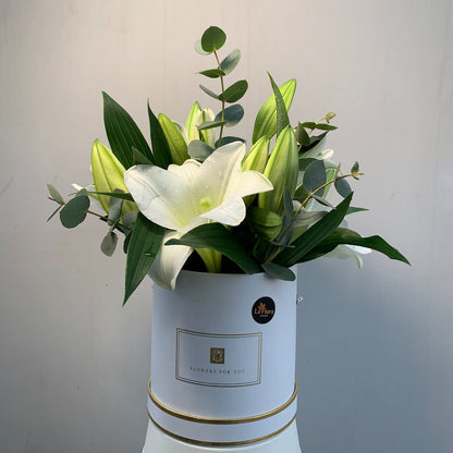 Summer Splash White Lily Arrangement