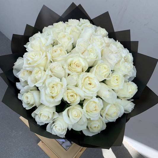 White Roses Harvest Bouquet