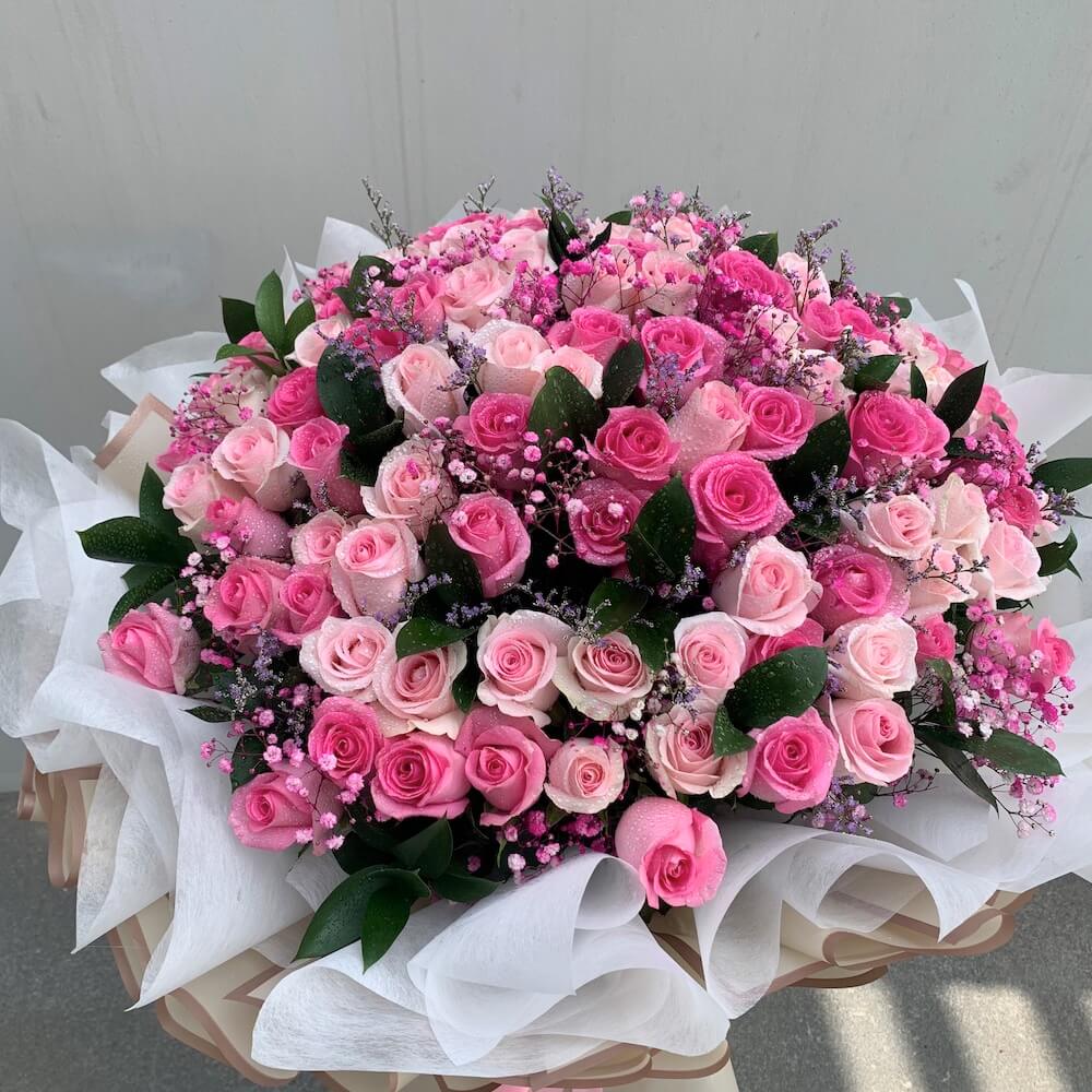 Pink Roses Passion Bouquet