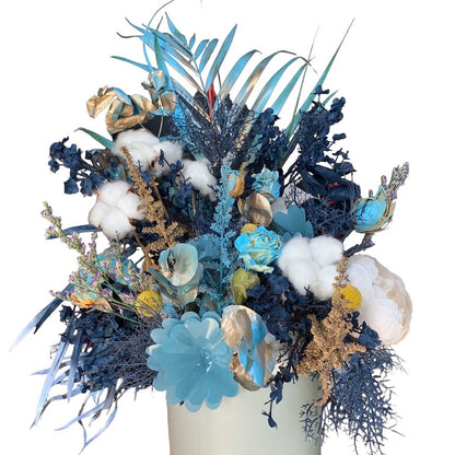 Blue Haze Dry Flower Arrangement