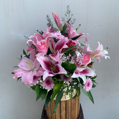 Pinky Pink Flower Arrangement