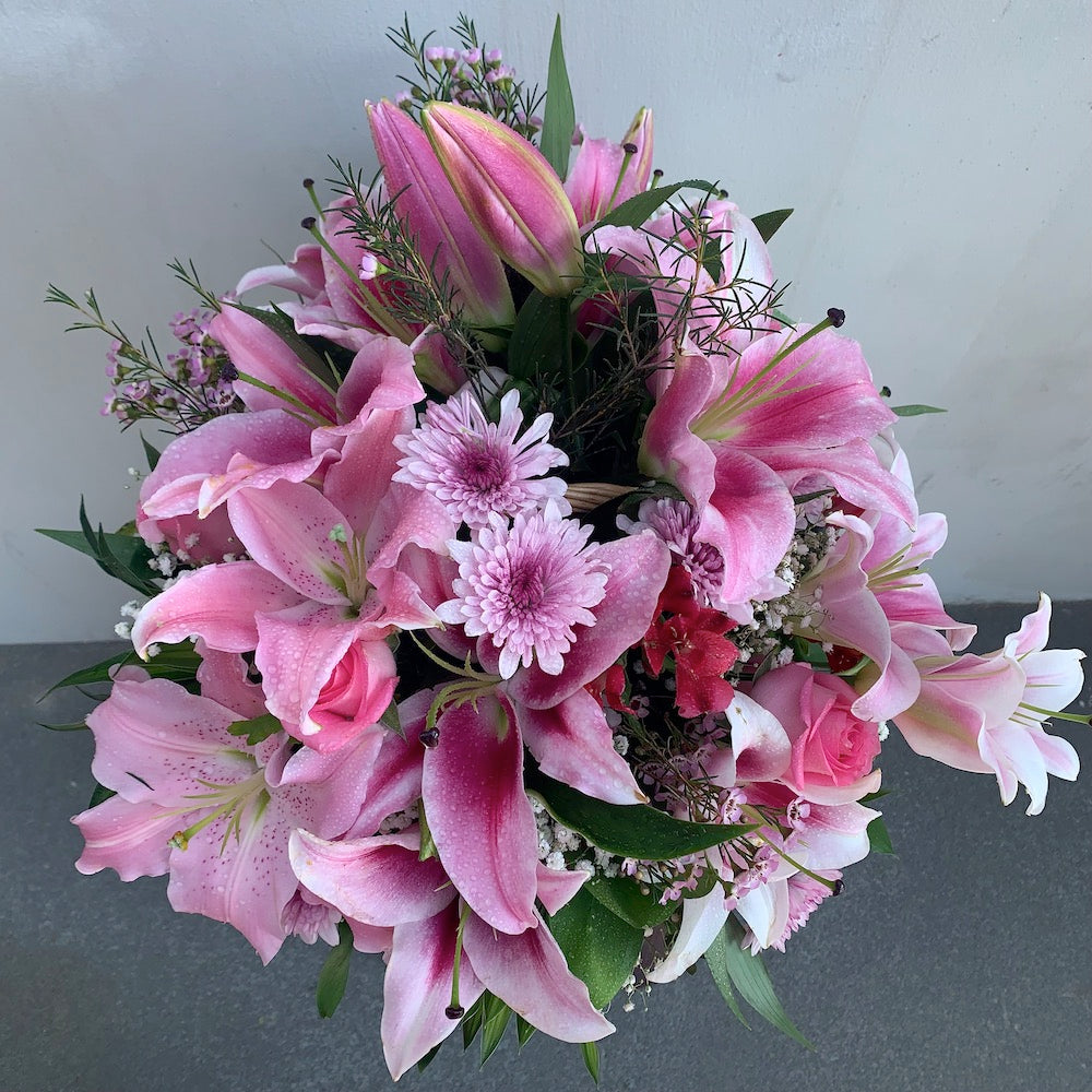 Pink Flowers Array Pinky Pink Flower Arrangement – Le Flora Flowers