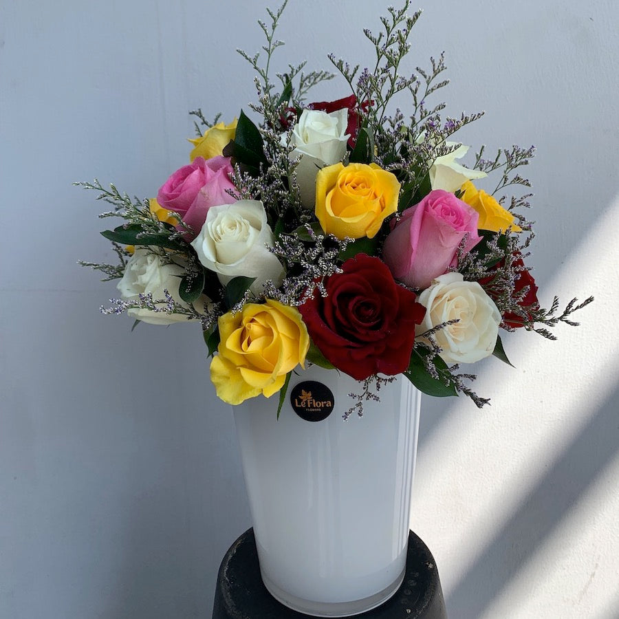 Rainbow Mist Roses Arrangement