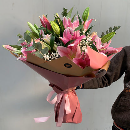 Pink Lily Bouquet