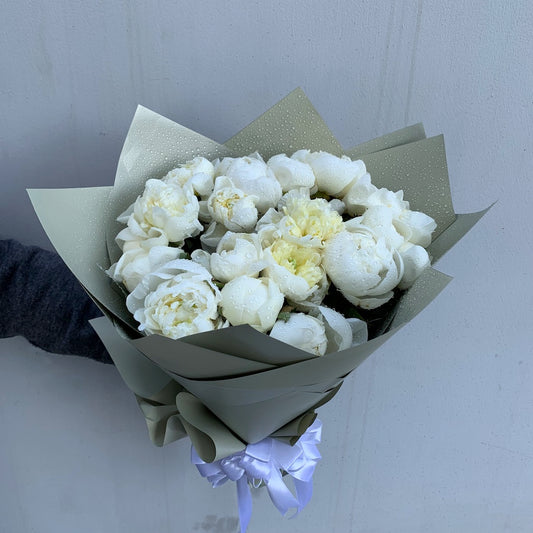 White Peony Bouquet