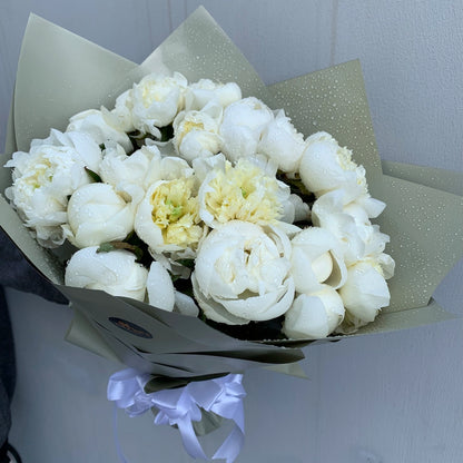 White Peony Bouquet