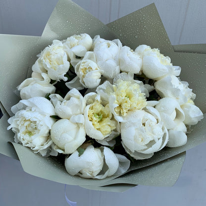 White Peony Bouquet