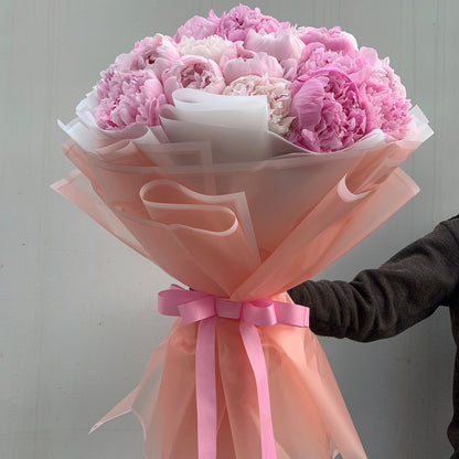 Wondrous Pink Peonies Bouquet